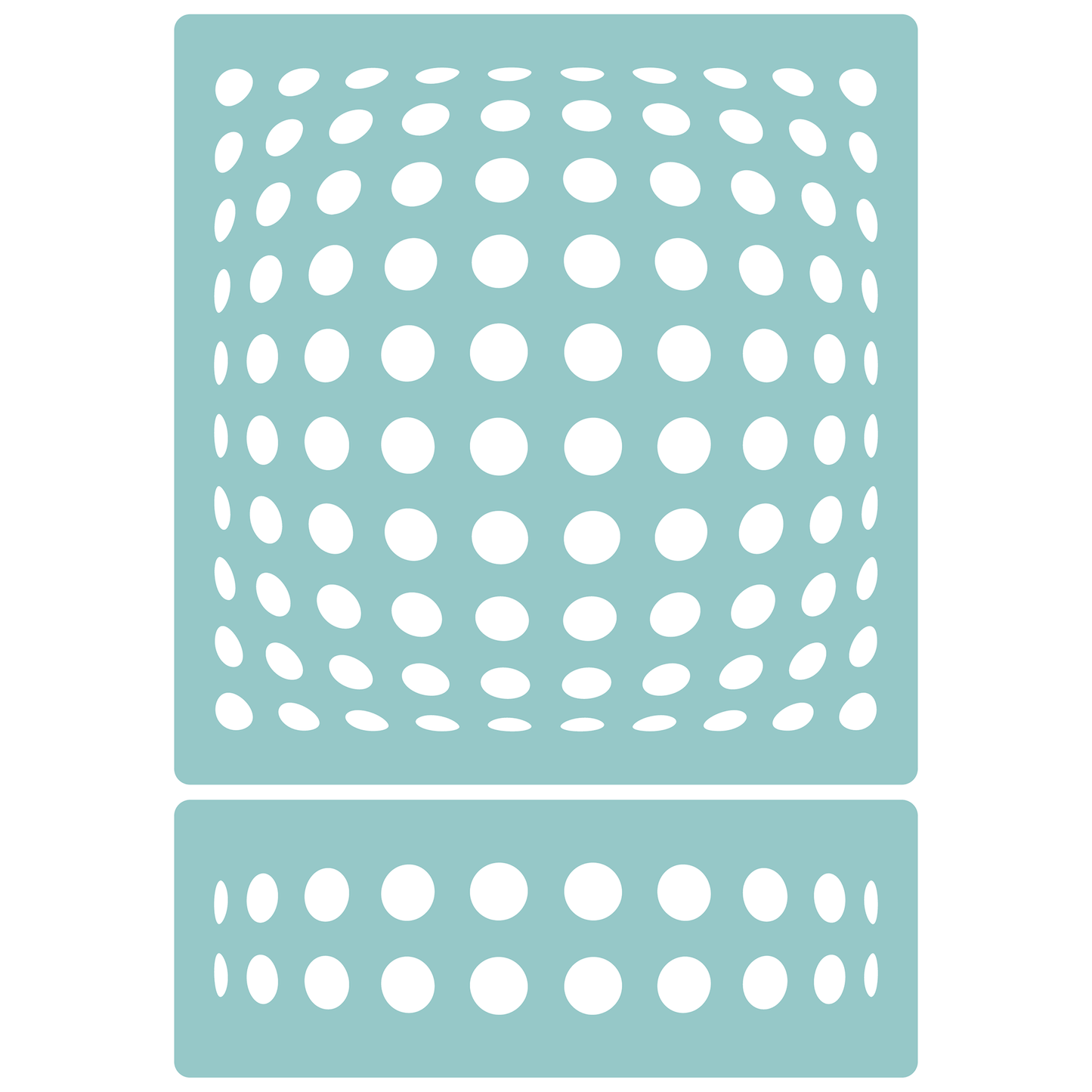 Reusable Stencil - Professional Quality - Crazy Circles - Made in the UK - Low Adhesive - Blue Vinyl Material for Cardmaking, Canvas, Paper, Interior Decor, Layering