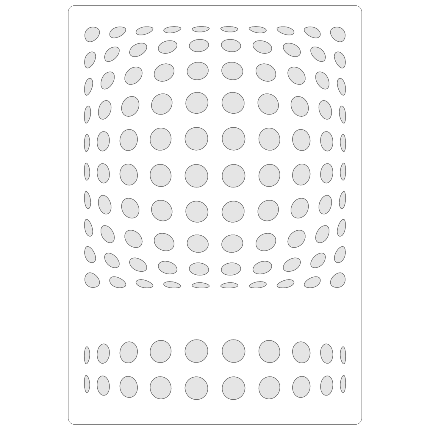 Reusable Stencil - Professional Quality - Crazy Circles - Made in the UK - Food Safe Non Adhesive - White Laser Cut PET Material for Cakes, Cookies, Coffees, Serving Plates