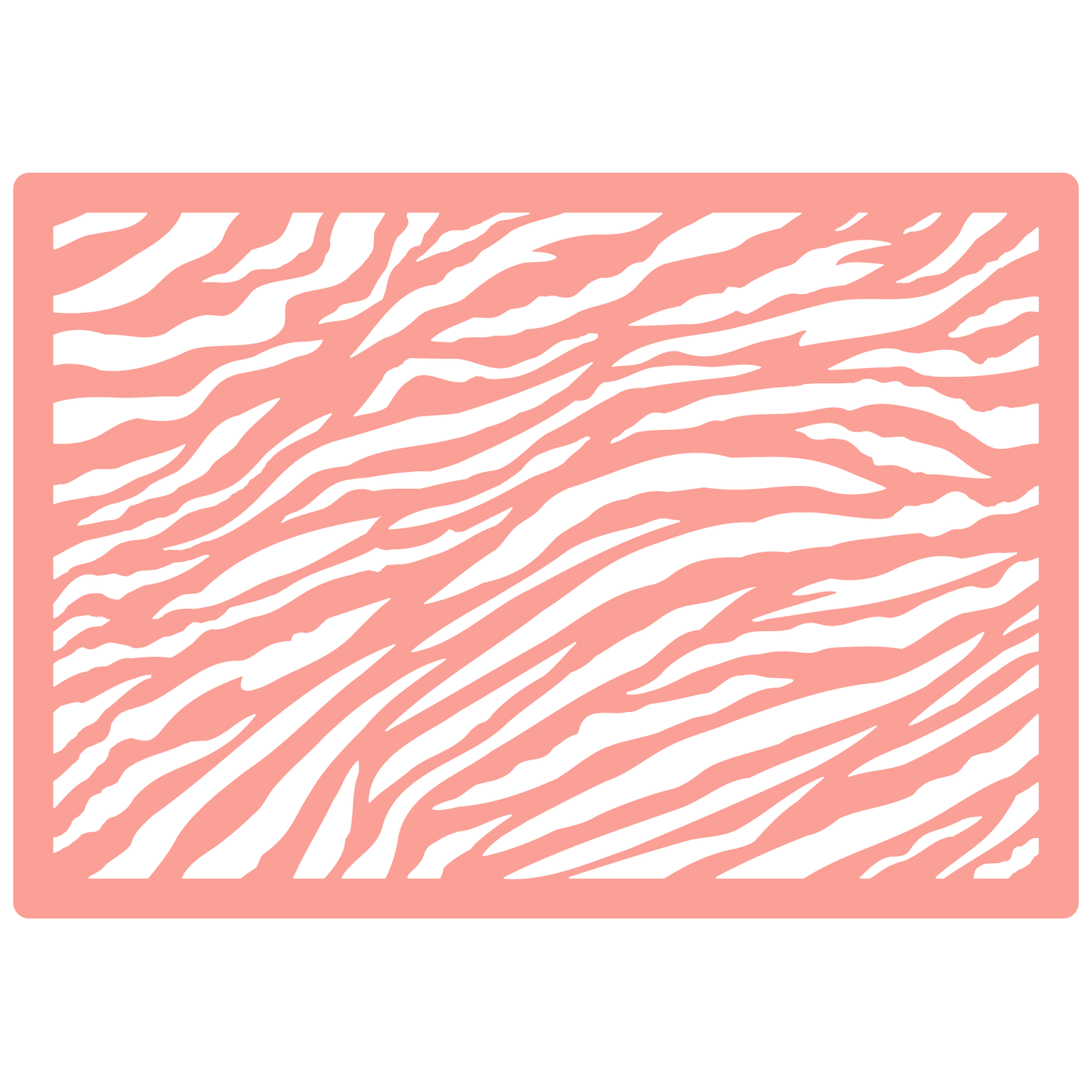 Reusable Stencil - Professional Quality - Tiger Stripes - Made in the UK - High Adhesive - Pink Vinyl Material for Glass, Mirrors, Bottles, Tiles, Wood