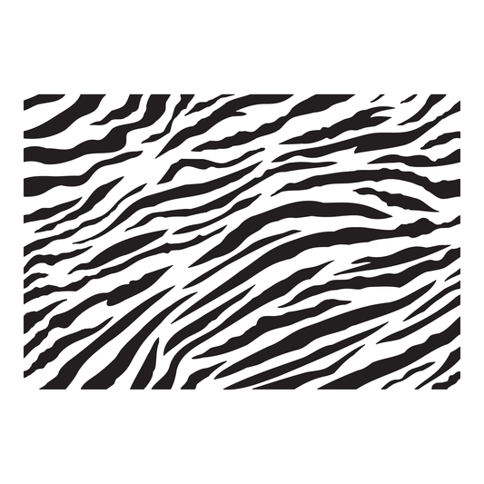 Reusable Stencil - Professional Quality - Tiger Stripes - Made in the UK - High Adhesive - Pink Vinyl Material for Glass, Mirrors, Bottles, Tiles, Wood