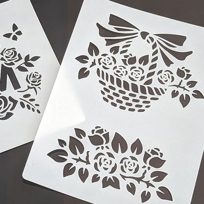 Reusable Stencil - Professional Quality - Bride & Groom #1 - Made in the UK - Food Safe Non Adhesive -  White Laser Cut PET Material for Cakes, Cookies, Coffees, Serving Plates