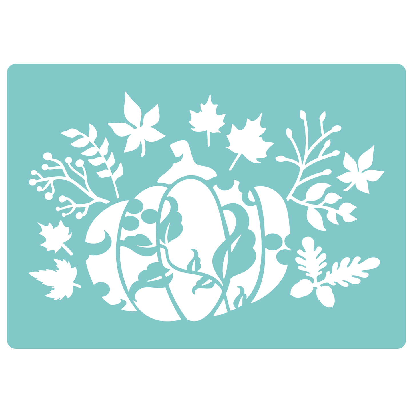 Reusable Stencil - Professional Quality - Autumn Pumpkin - Made in the UK - Low Adhesive -  Blue Vinyl Material for Cardmaking, Canvas, Paper, Interior Decor, Layering