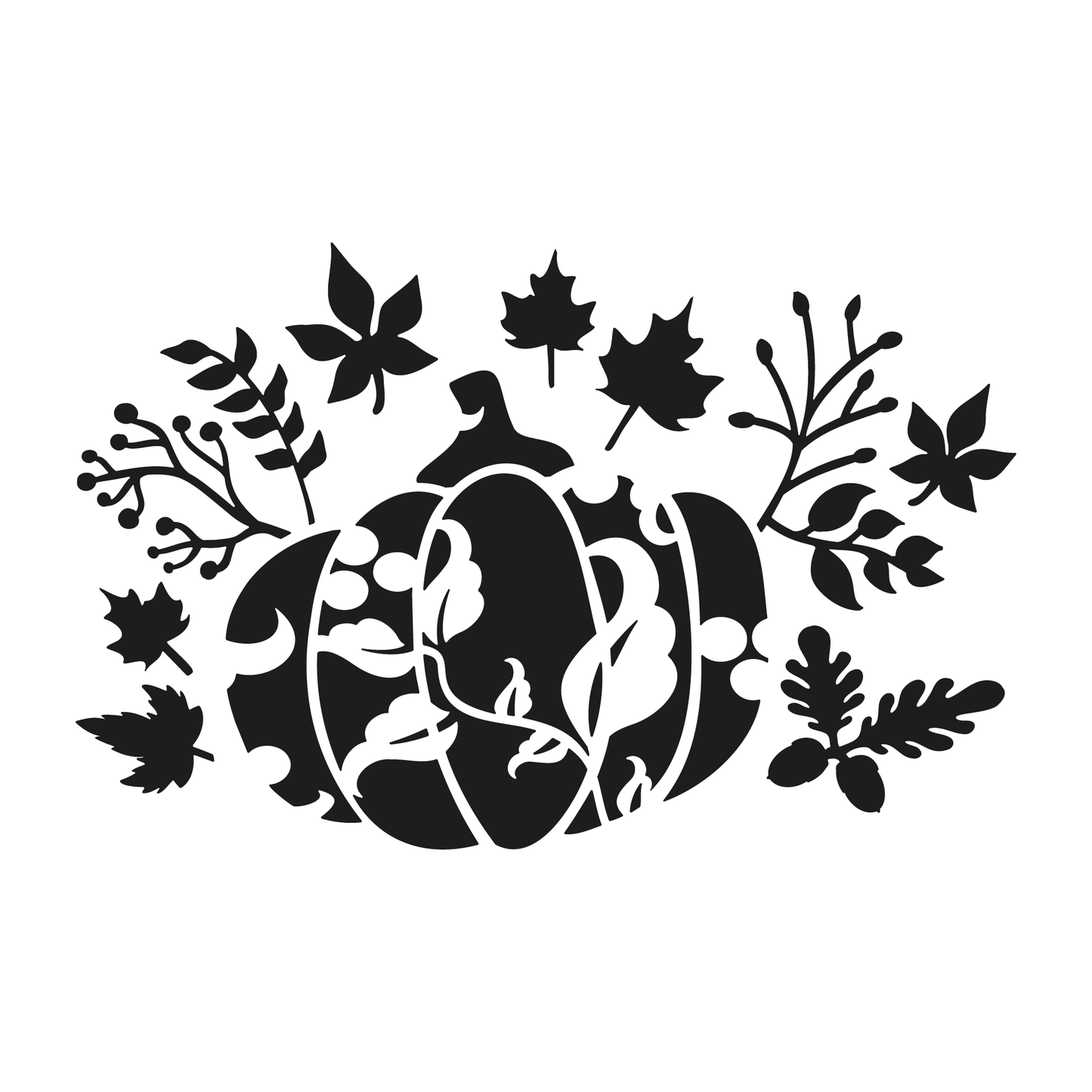 Reusable Stencil - Professional Quality - Autumn Pumpkin - Made in the UK - Low Adhesive -  Blue Vinyl Material for Cardmaking, Canvas, Paper, Interior Decor, Layering